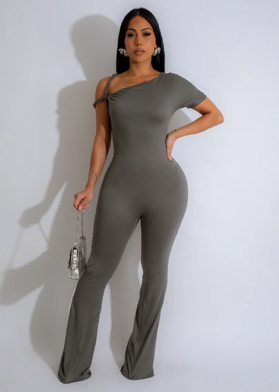 Twisted Grace Jumpsuit Grey