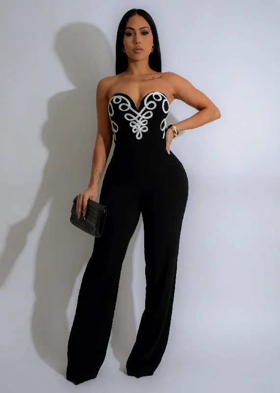 Elegance Entwined Jumpsuit Black