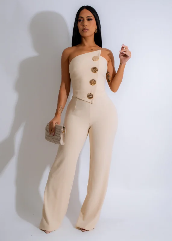 Regal Ascent Jumpsuit Nude