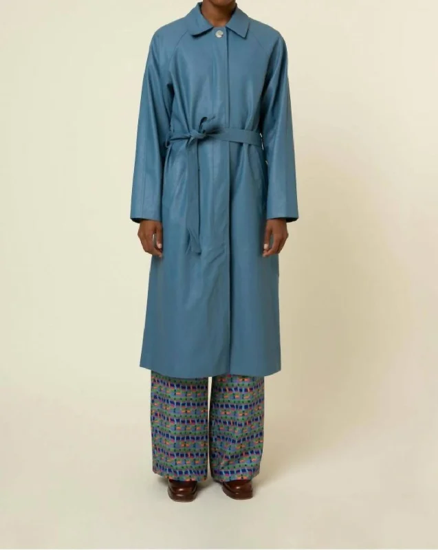 Ghisele Coat In Bleu Azur