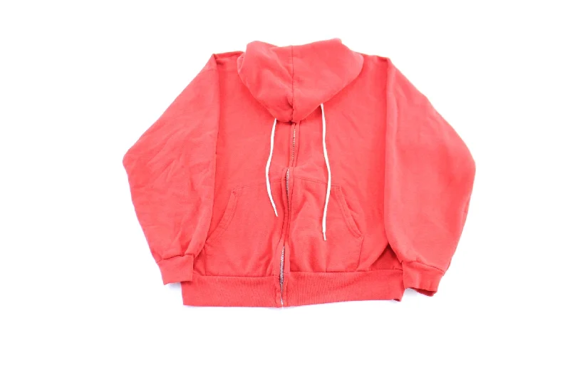 90's Hanes Blank Red Zip Up Hoodie