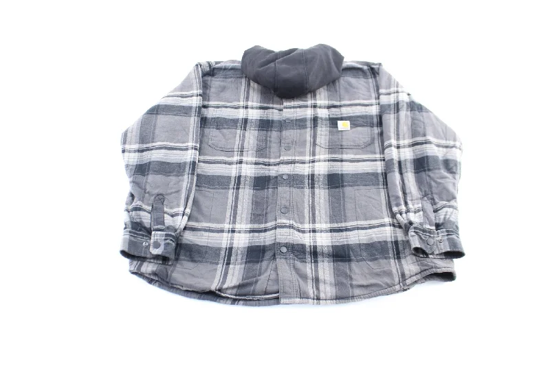 Carhartt Logo Patch Flannel Hoodie