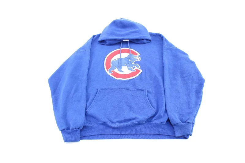 Chicago Cubs Embroidered Blue Pullover Hoodie