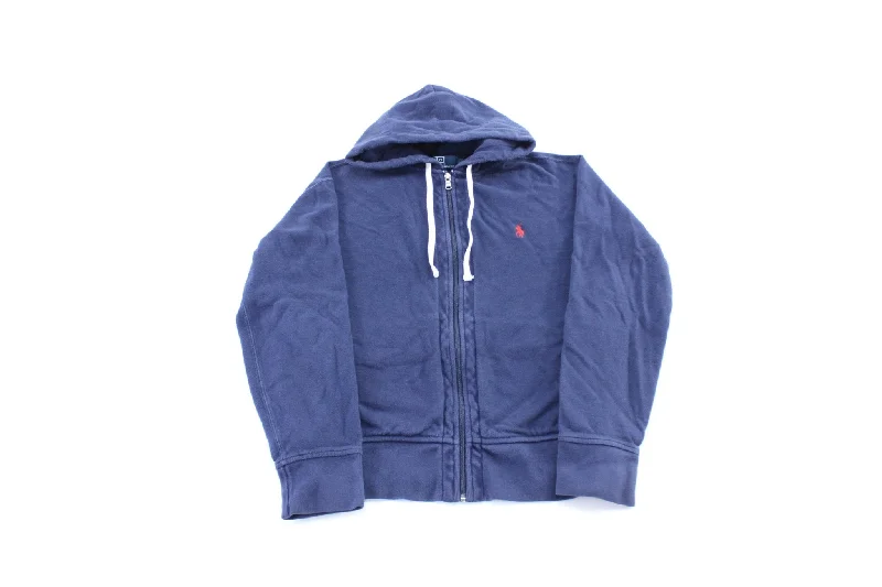 Polo by Ralph Lauren Embroidered Logo Blue Zip Up Hoodie