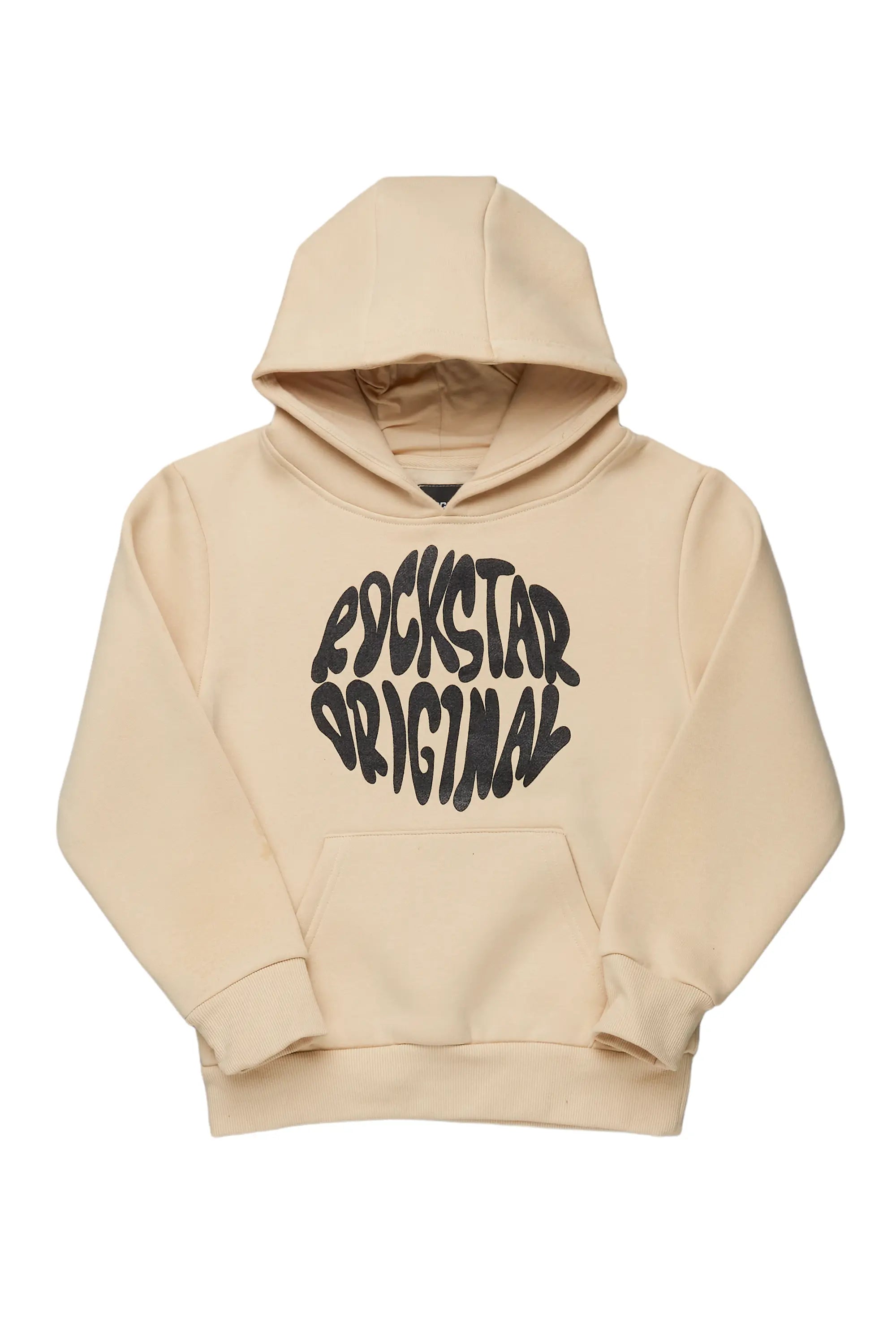 Boys Thierry Beige Graphic Hoodie