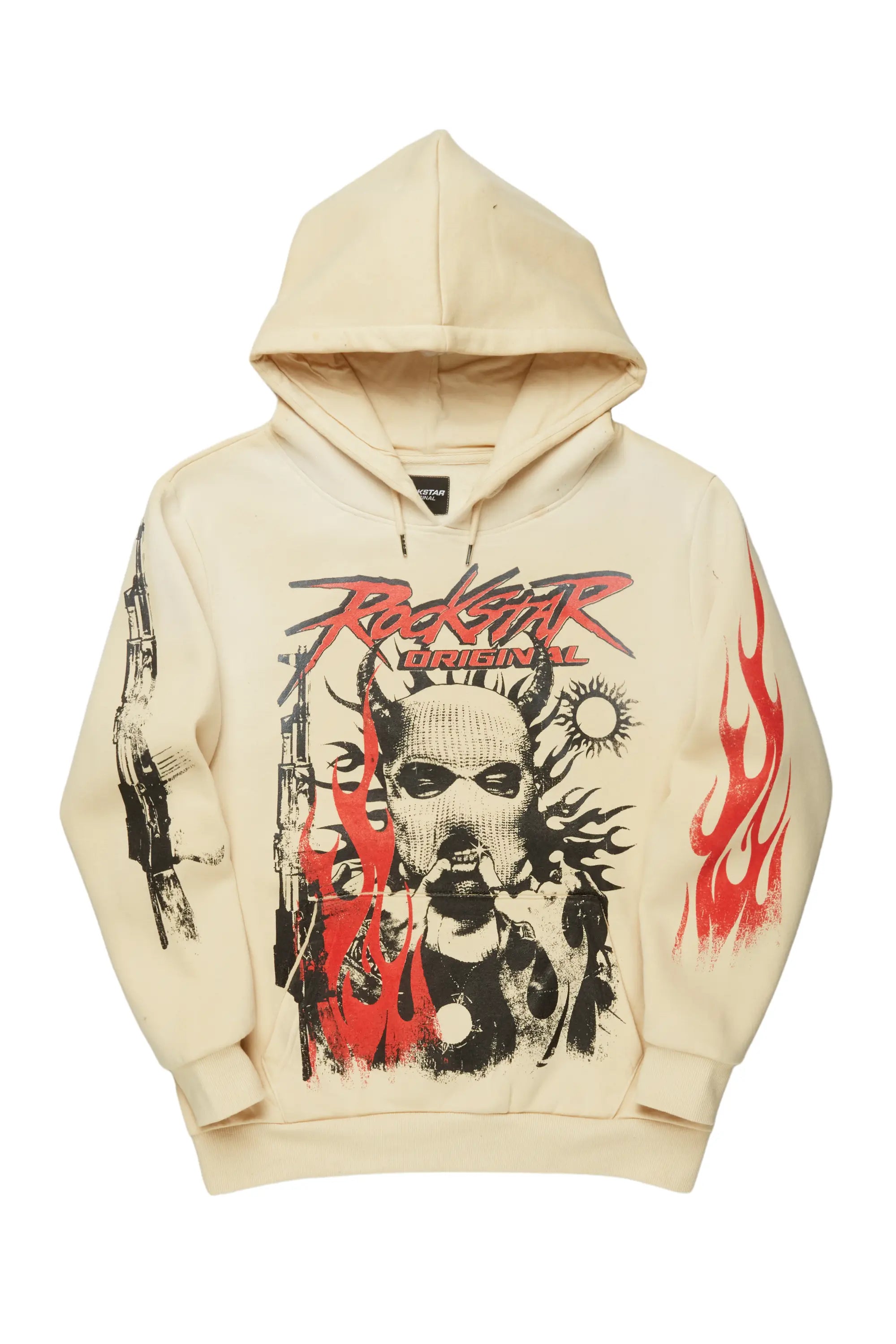 Mercy Beige Graphic Hoodie