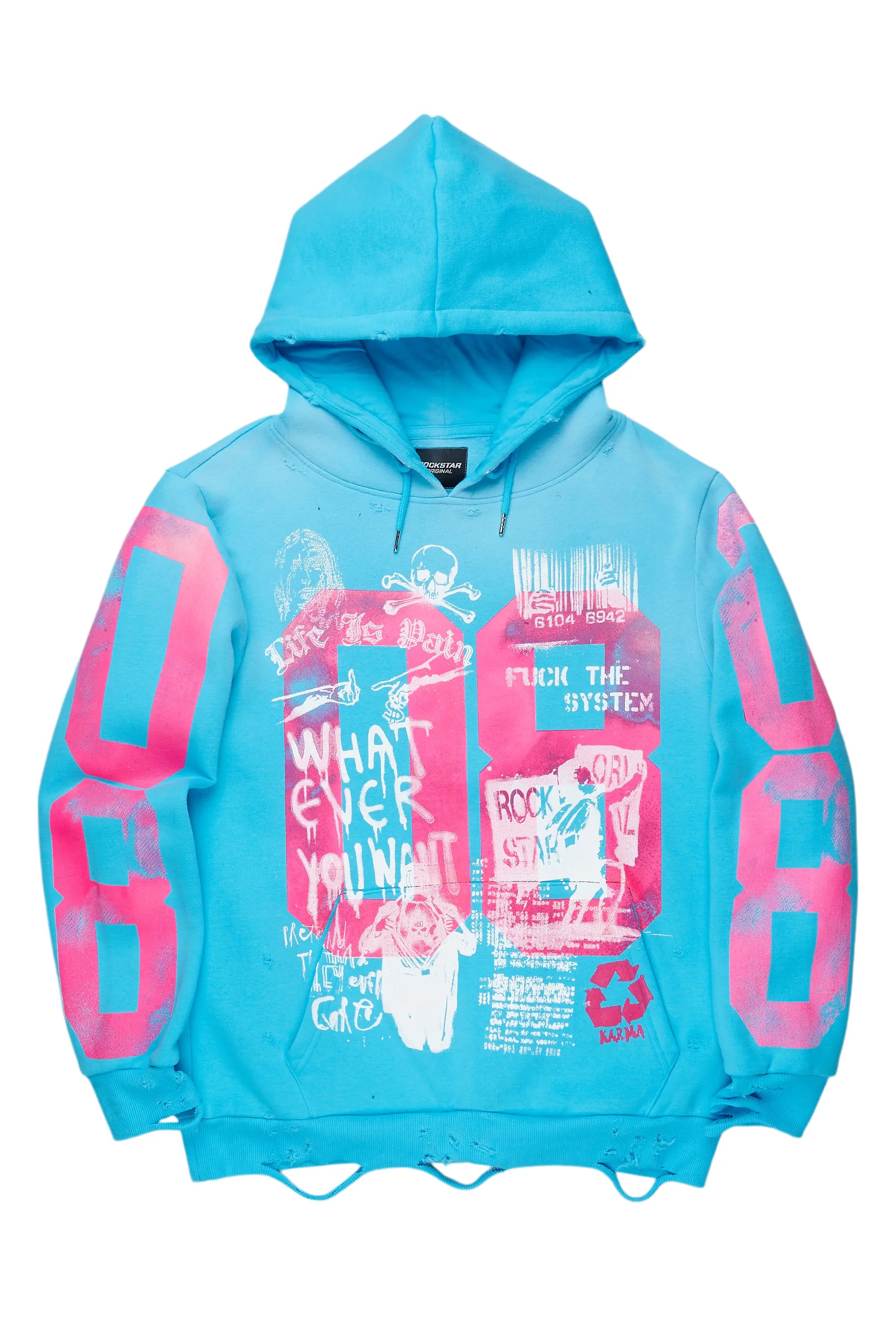 Grill Blue Graphic Hoodie