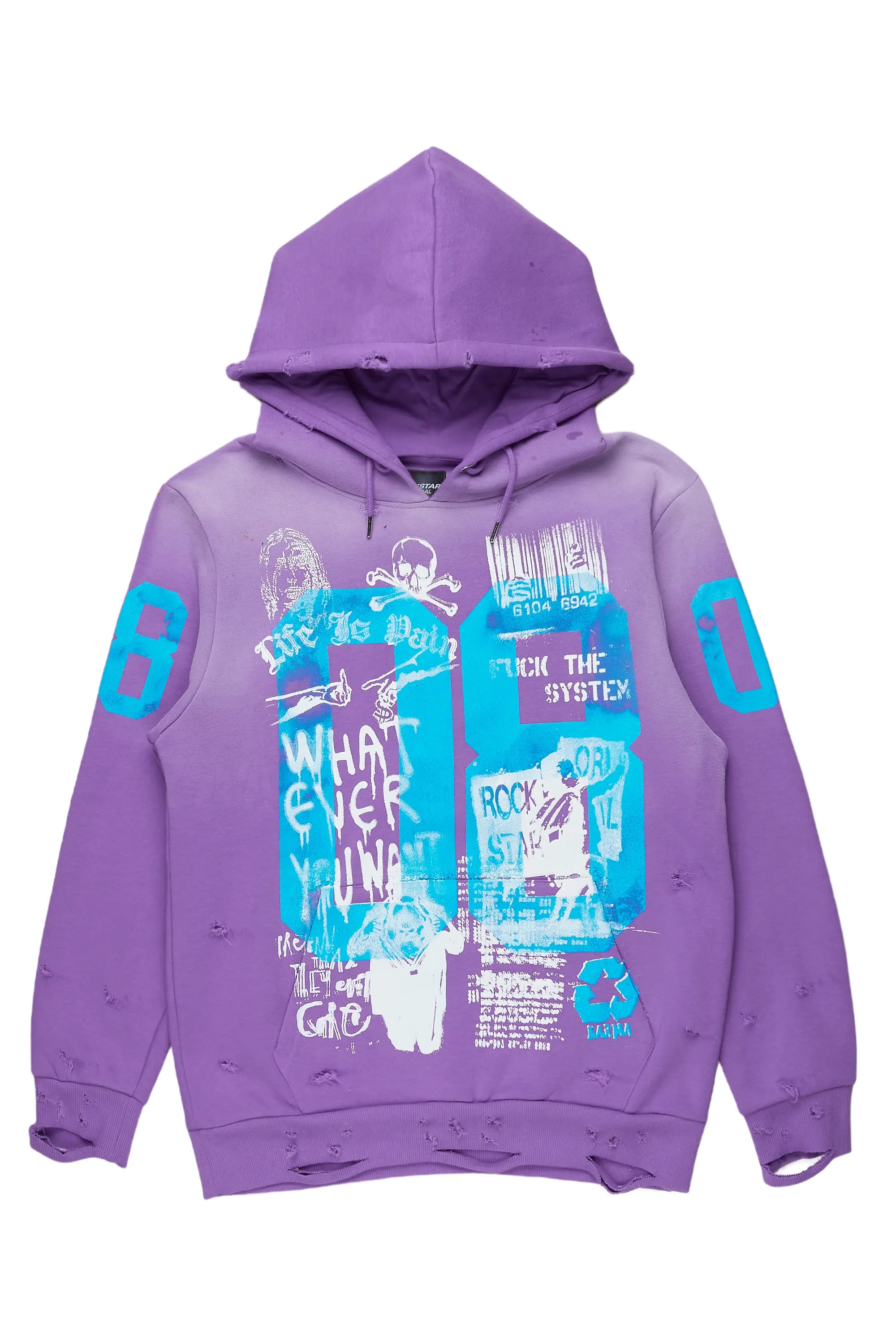 Grill Purple Graphic Hoodie