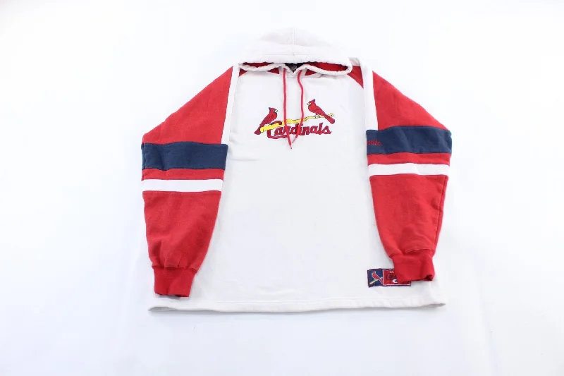 Vintage St. Louis Cardinals Embroidered Lee Sport Pullover Hoodie