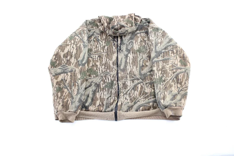 Vintage Whitewater Outdoors Camo Zip Up Hoodie