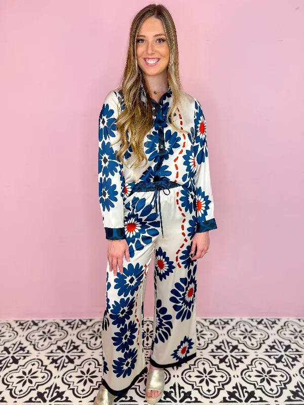 Boardwalk Chic Floral Blouse