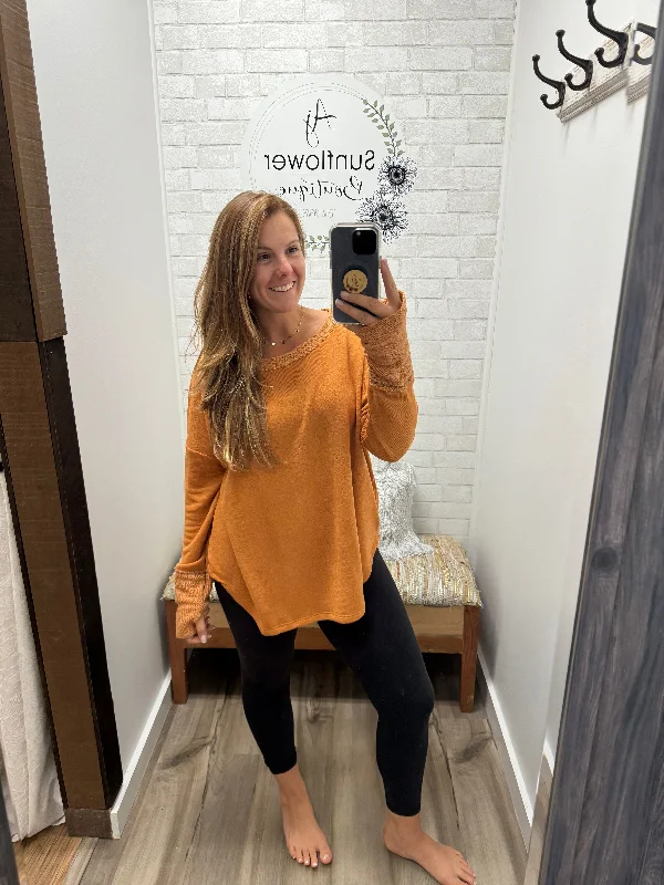 Pumpkin Spice French Terry Top