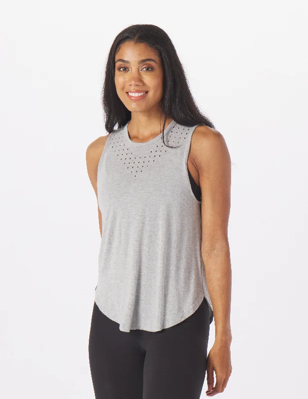 Trinity Tank: Grey Melange